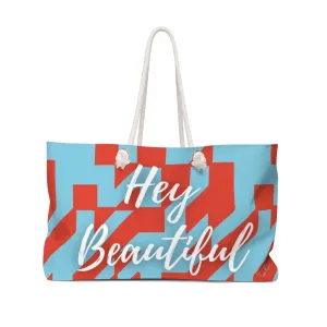 Hey Beautiful Flow by Tara Davis Weekender Bag