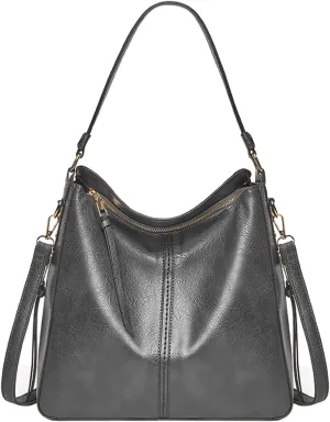 Hobo Bags For Women Retro Soft Leather Large Crossbody Bag Shoulder Handbags For Her Friends Travel College A