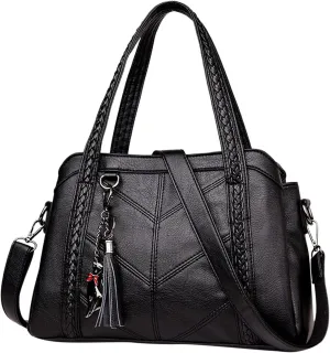 Hobo Hobo Crossbody Purses for Women Shoulder Bag Multipocket Soft Purses Removable Strap Leather Handbags