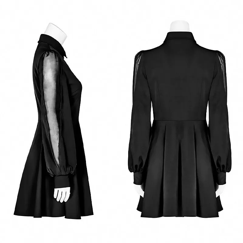 Hollow Moon Collar Dress