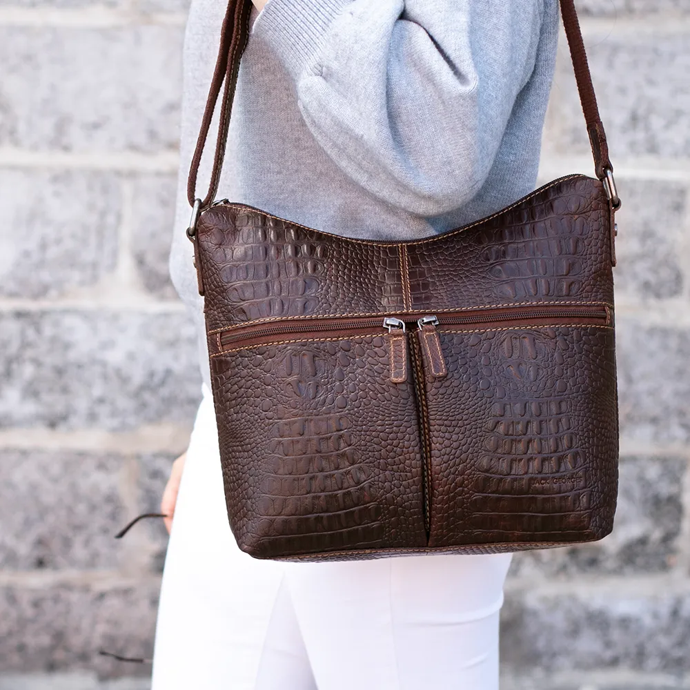Hornback Croco Hobo Bag #HB814
