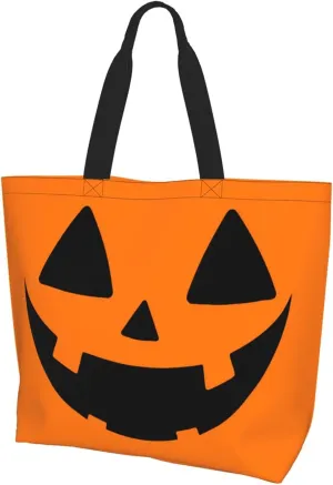 Hufuaoey Halloween Tote Bag Women Travel Tote Bag With Zipper Large Tote Bags Beach Work Handbag Tote Bag Purse