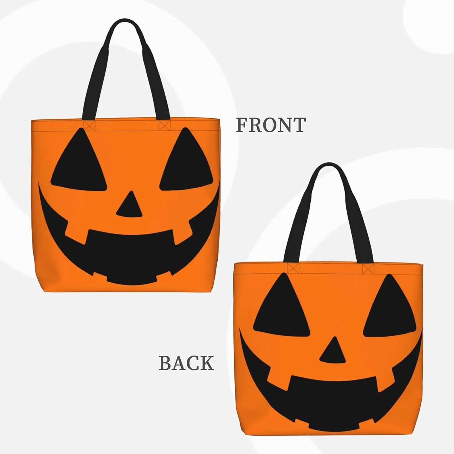 Hufuaoey Halloween Tote Bag Women Travel Tote Bag With Zipper Large Tote Bags Beach Work Handbag Tote Bag Purse