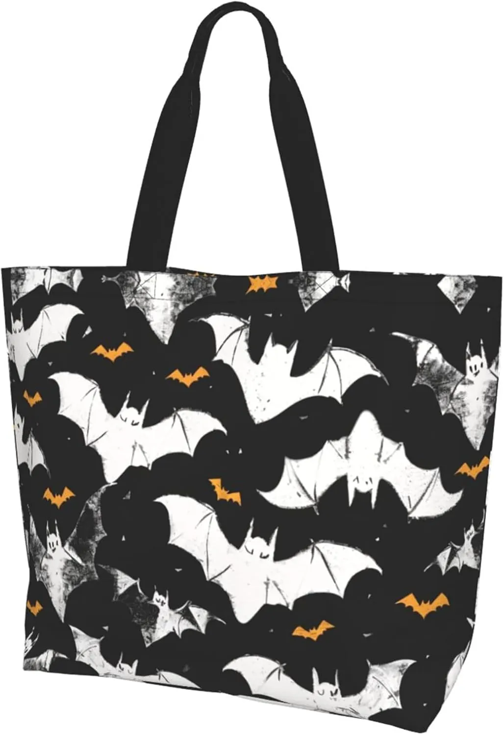 Hufuaoey Halloween Tote Bag Women Travel Tote Bag With Zipper Large Tote Bags Beach Work Handbag Tote Bag Purse