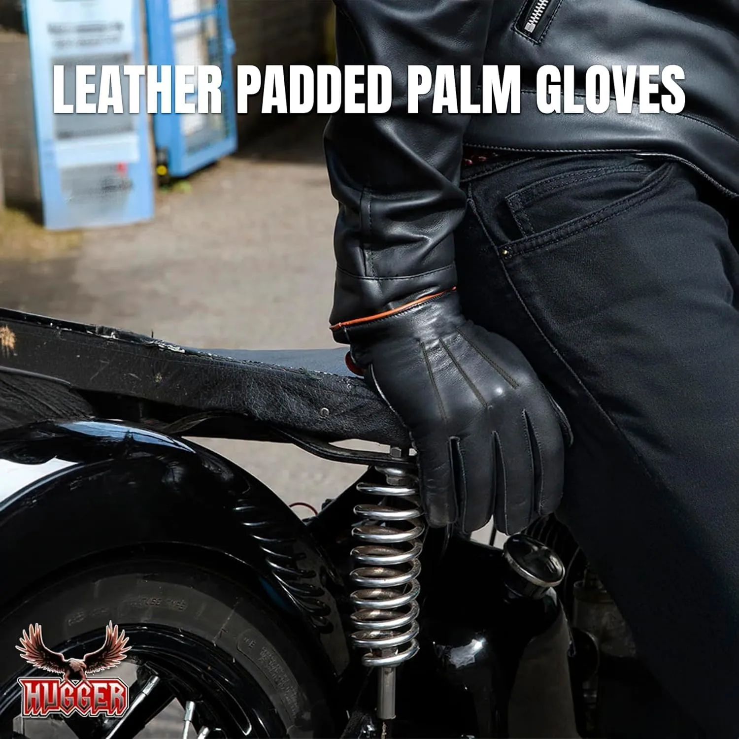 Hugger Ladies Water Resistant Classic Deerskin Gauntlet Glove