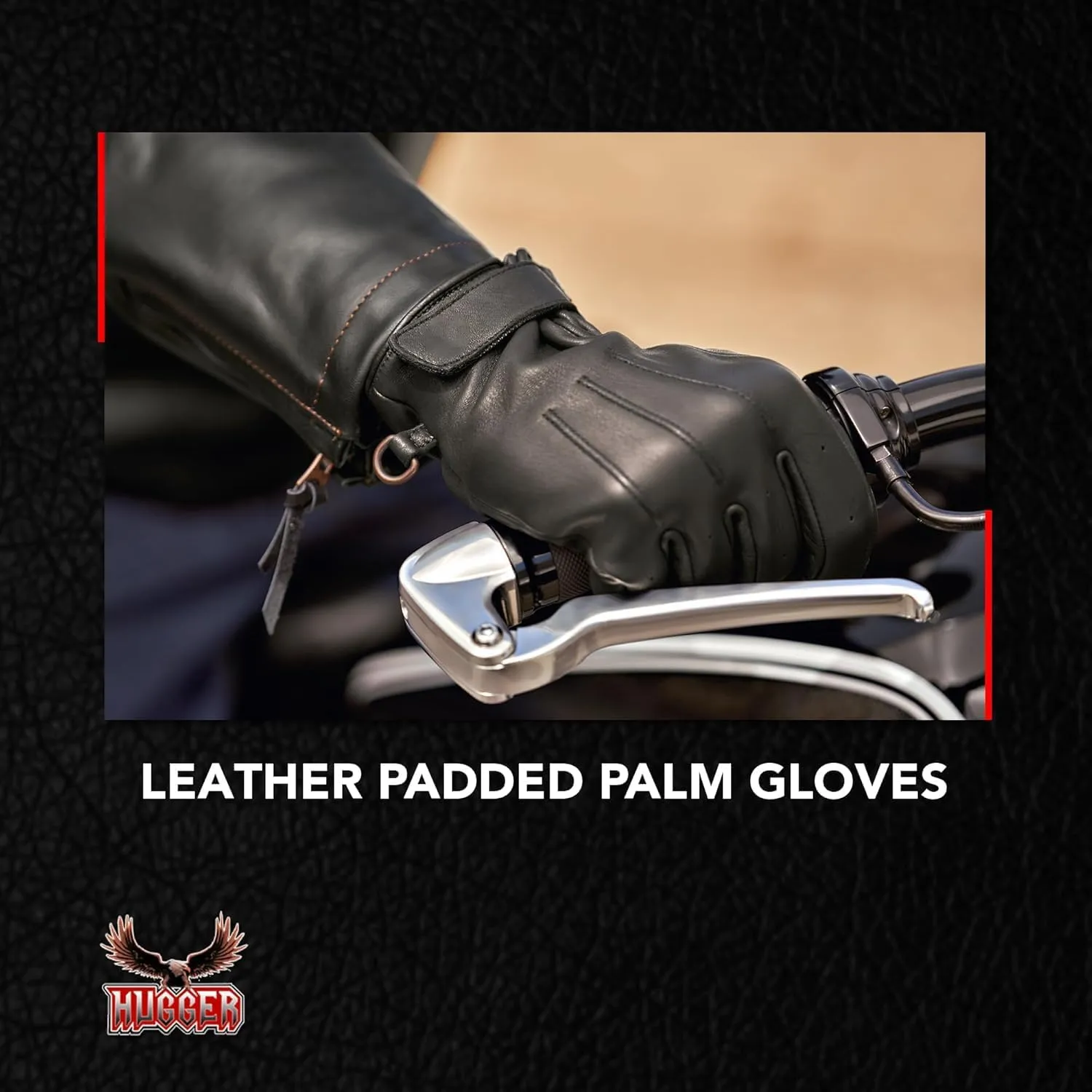 Hugger Ladies Water Resistant Classic Deerskin Gauntlet Glove