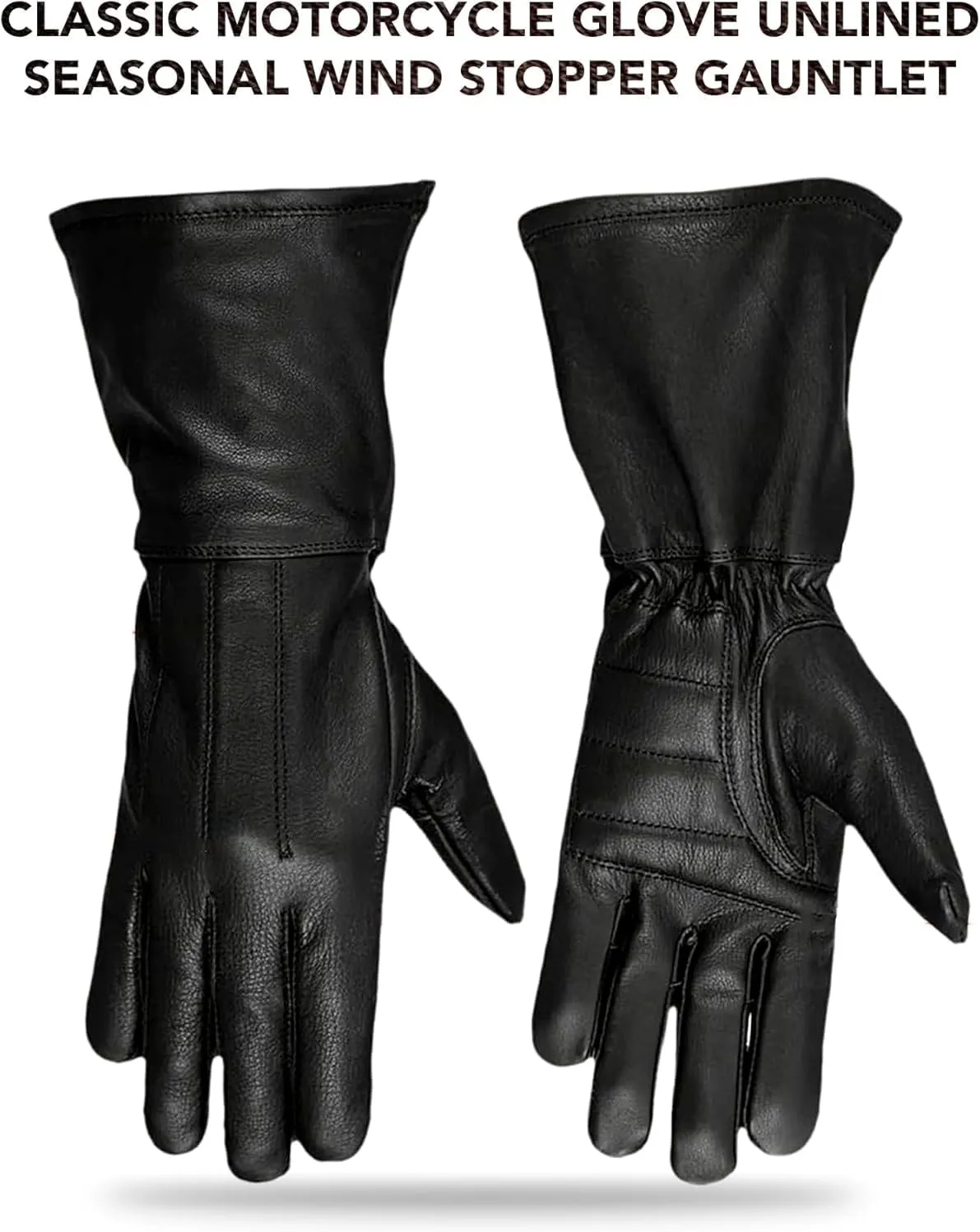 Hugger Ladies Water Resistant Classic Deerskin Gauntlet Glove