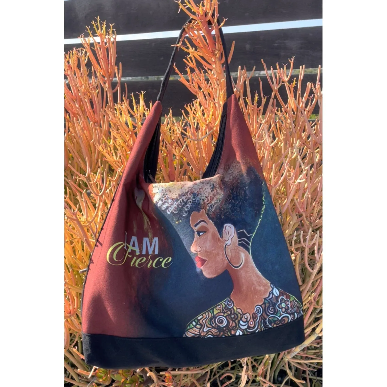 I Am Fierce Hobo Shoulder Bag