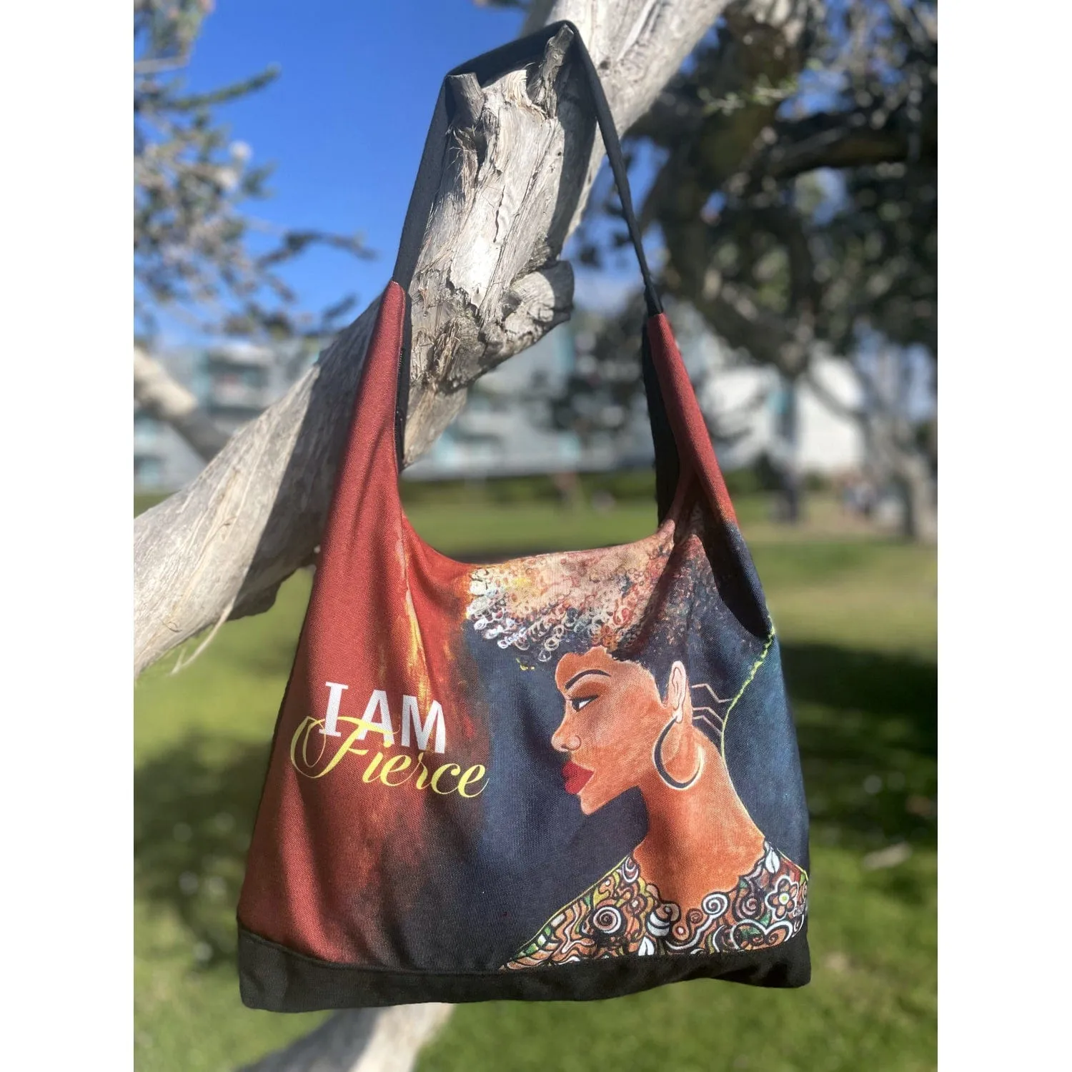 I Am Fierce Hobo Shoulder Bag