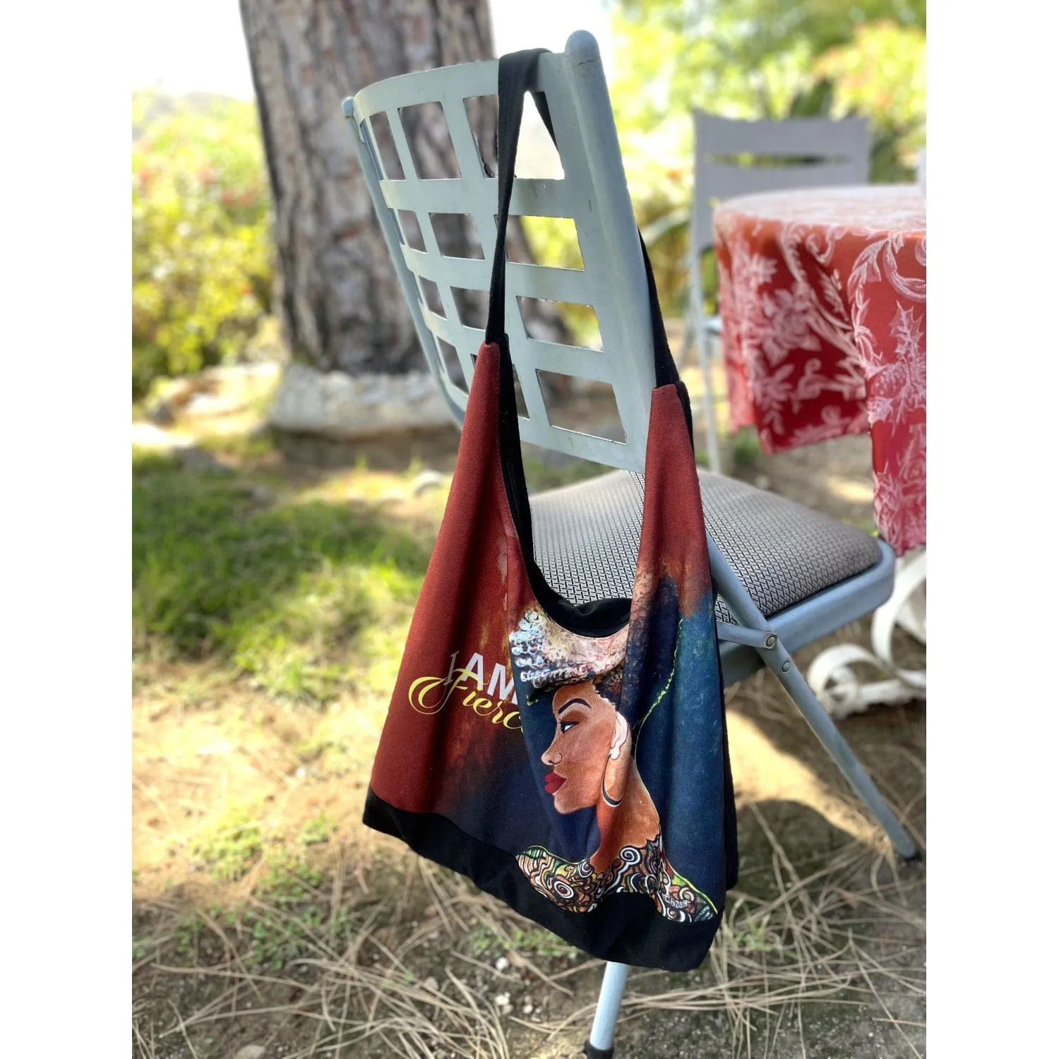 I Am Fierce Hobo Shoulder Bag