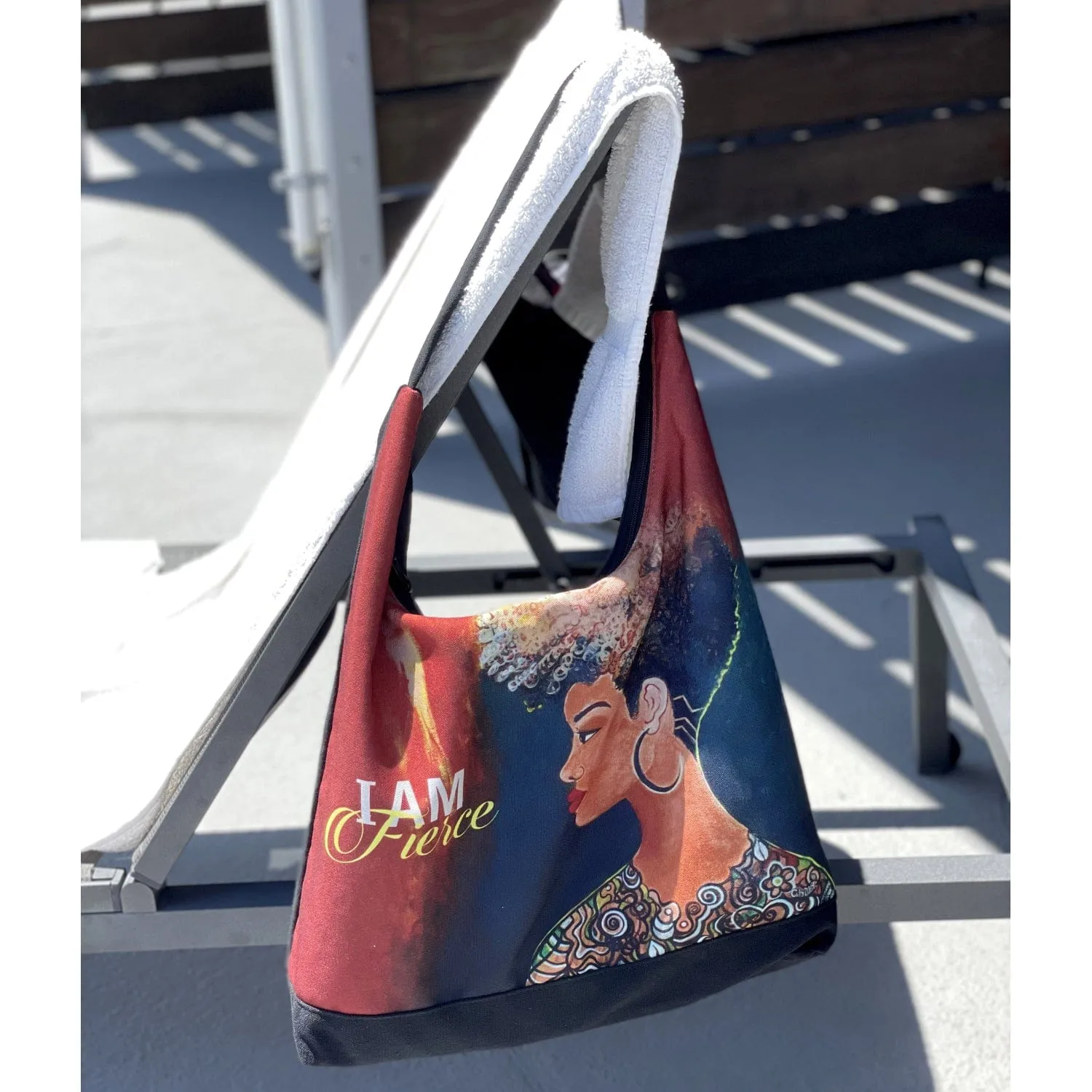 I Am Fierce Hobo Shoulder Bag