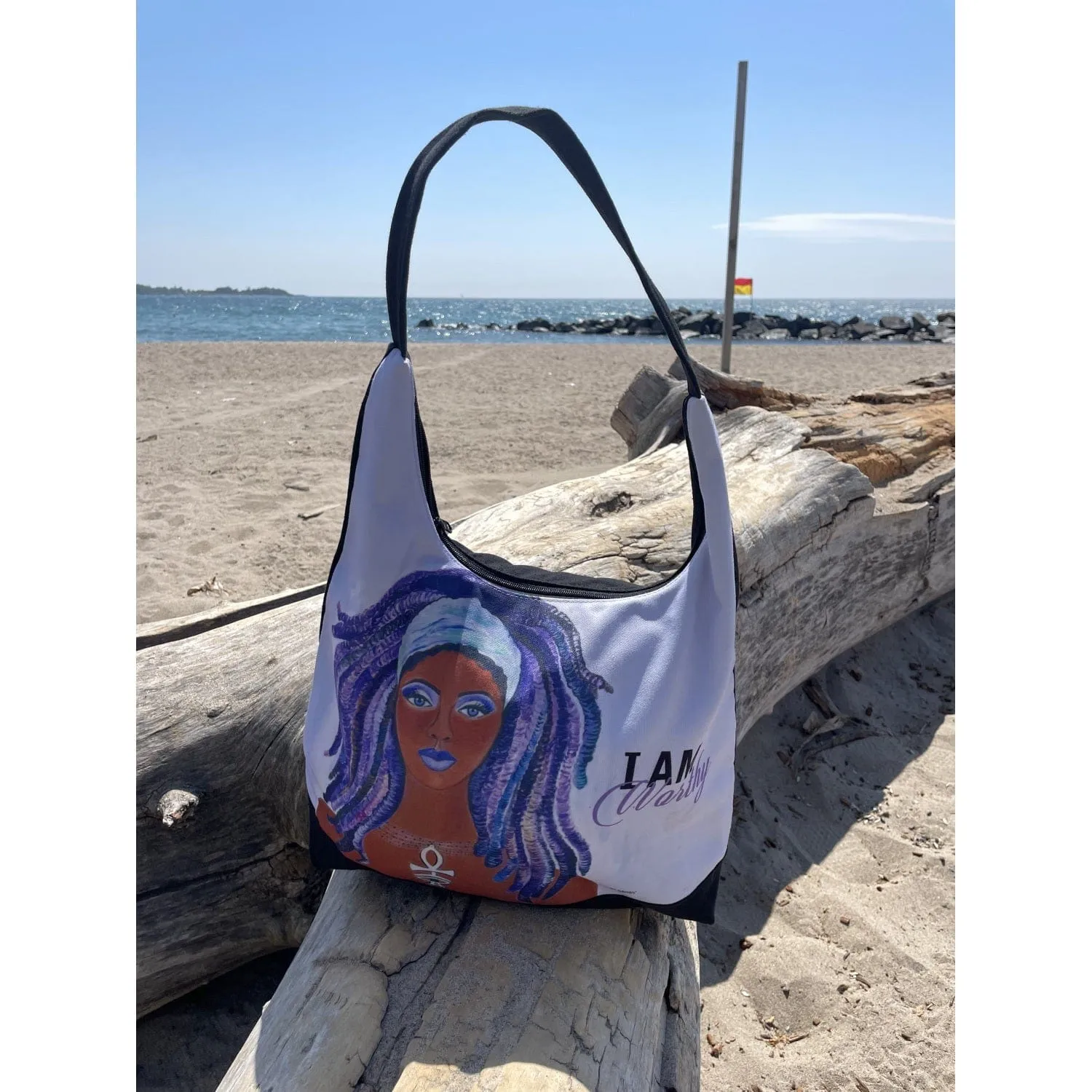 I Am Worthy Hobo Shoulder Bag