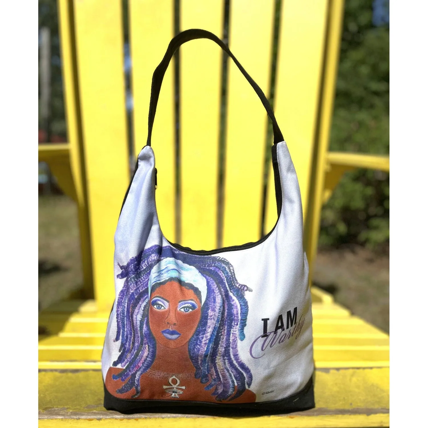 I Am Worthy Hobo Shoulder Bag