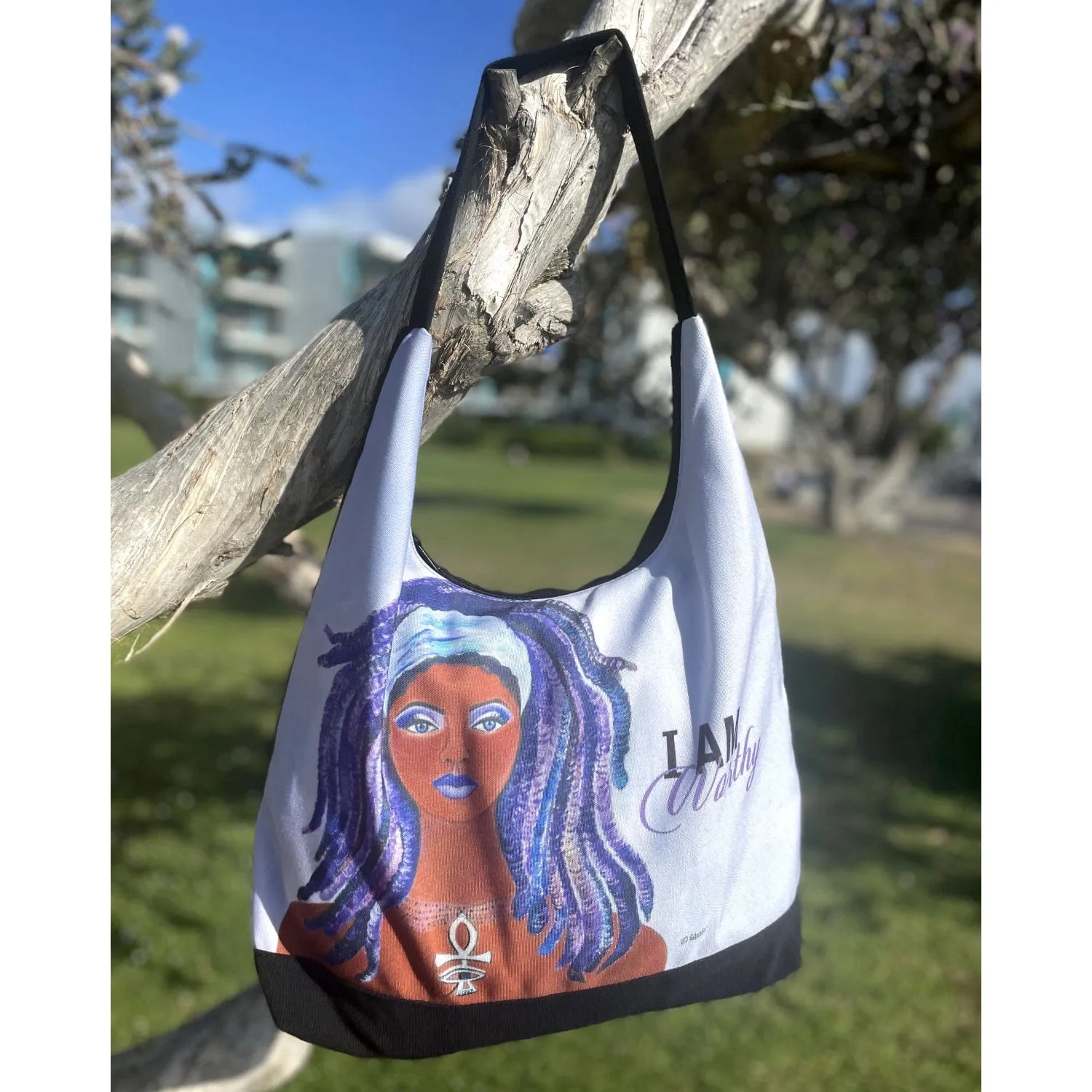 I Am Worthy Hobo Shoulder Bag