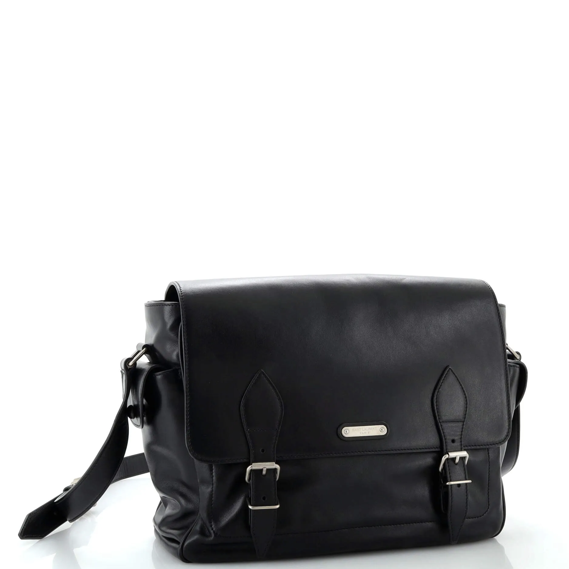 ID Flap Messenger Bag Leather Medium
