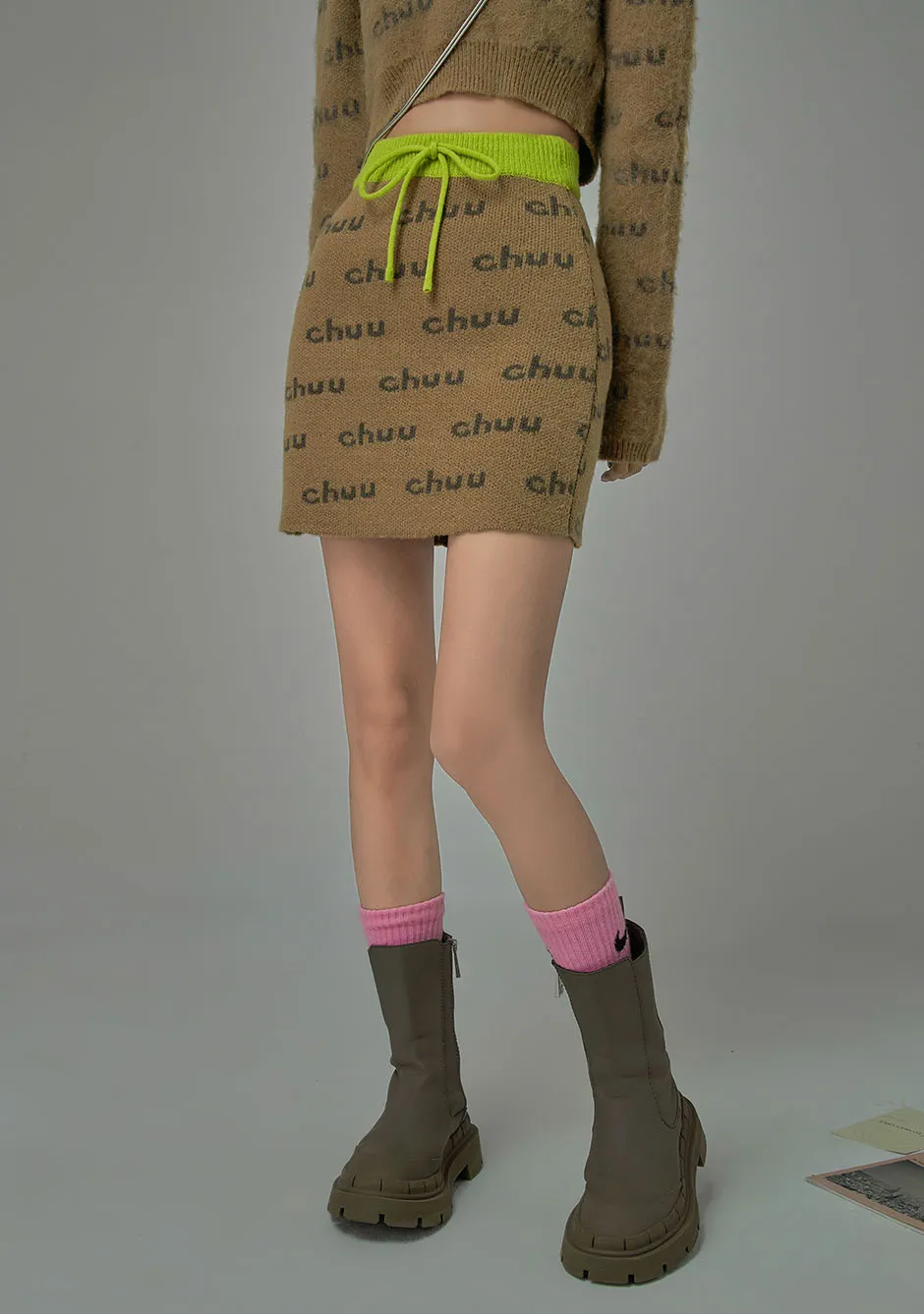 Is There A Right Path Stripes Mini Skirt