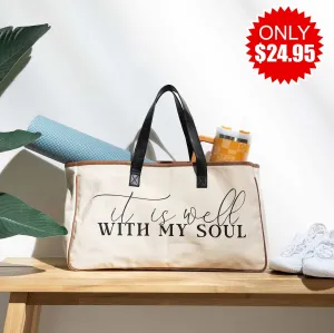 It Is Well Canvas Tote Bag - 24.95