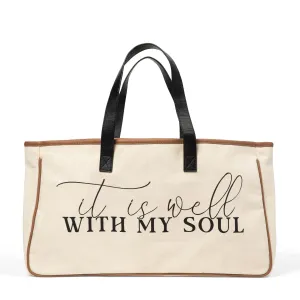 It Is Well Canvas Tote Bag