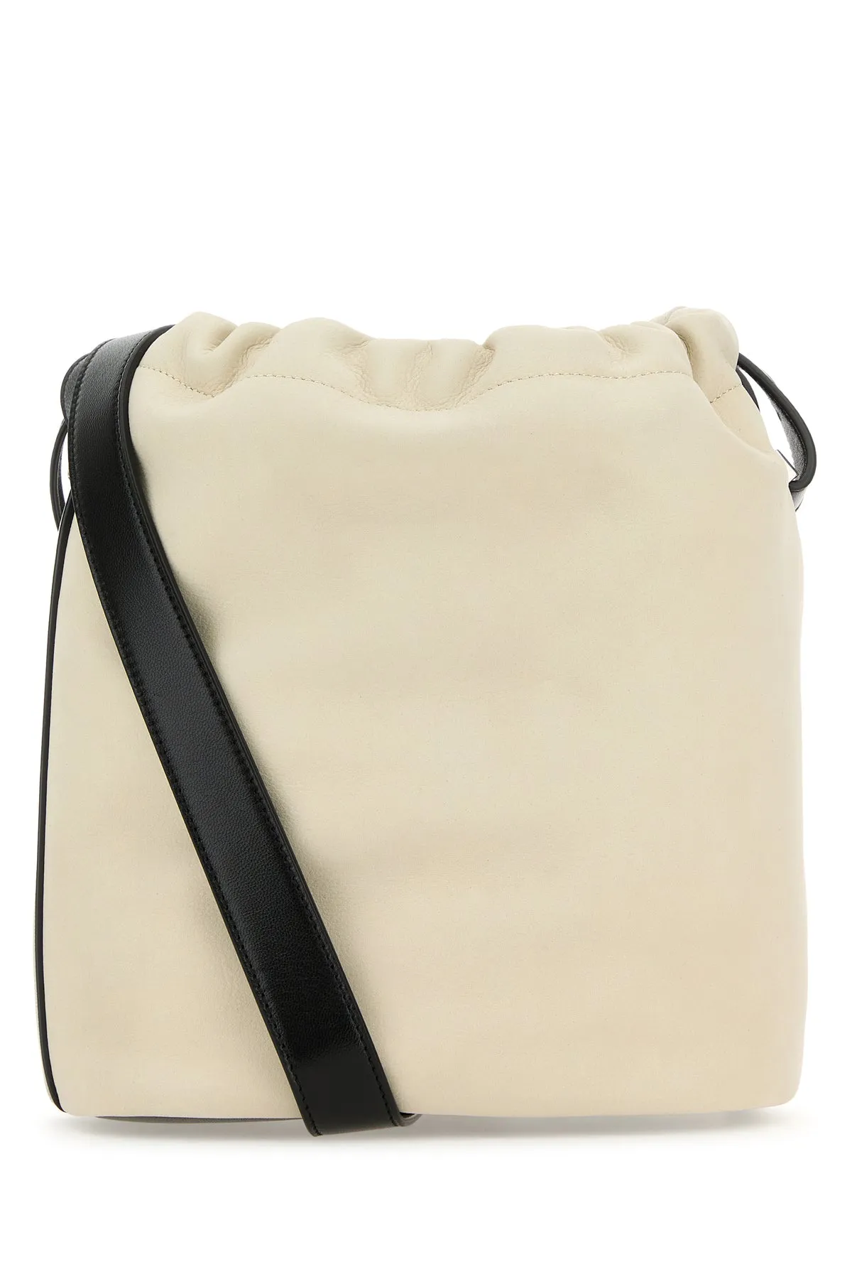 Ivory leather Rive de Gauche bucket bag