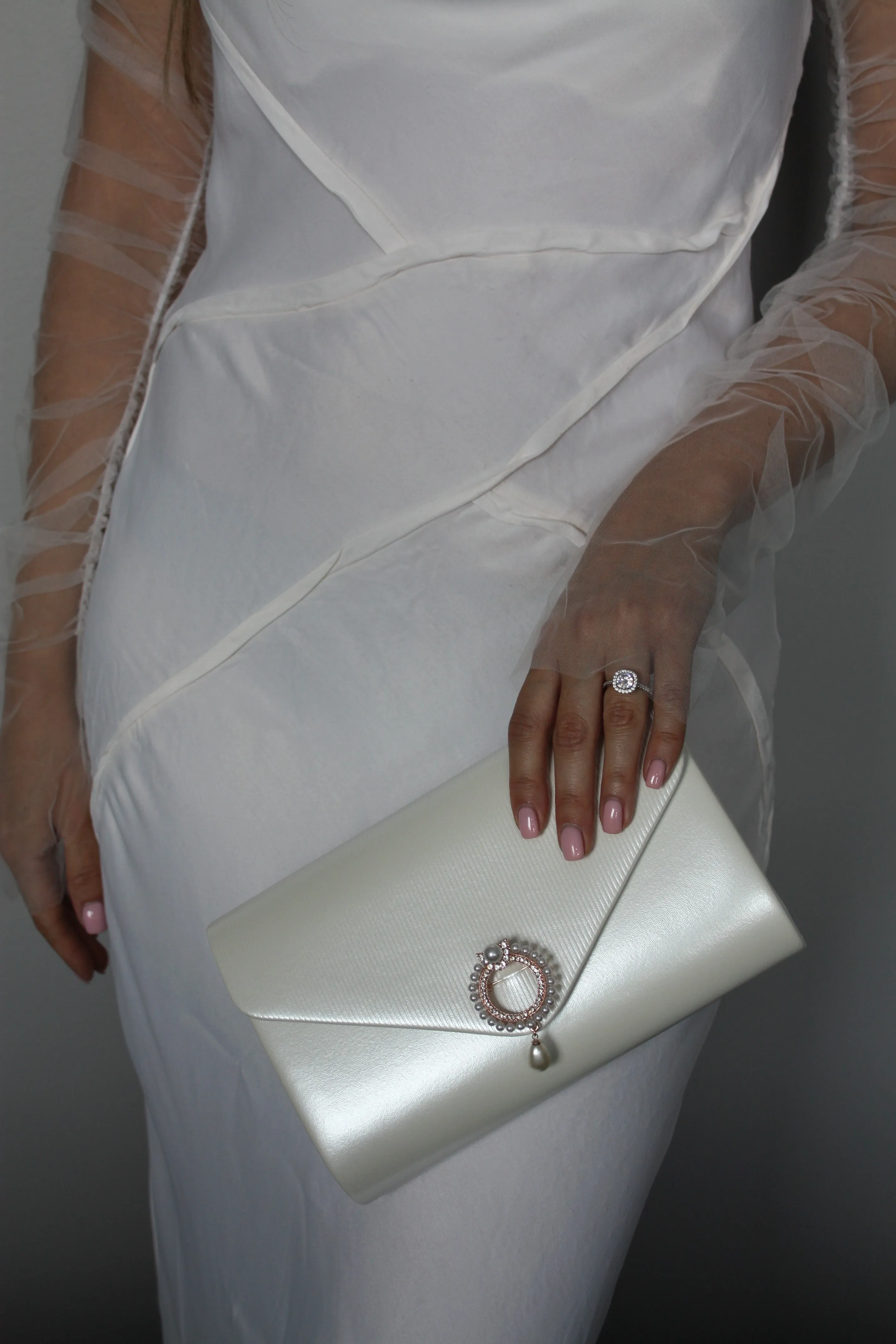 Ivory Wedding Clutch
