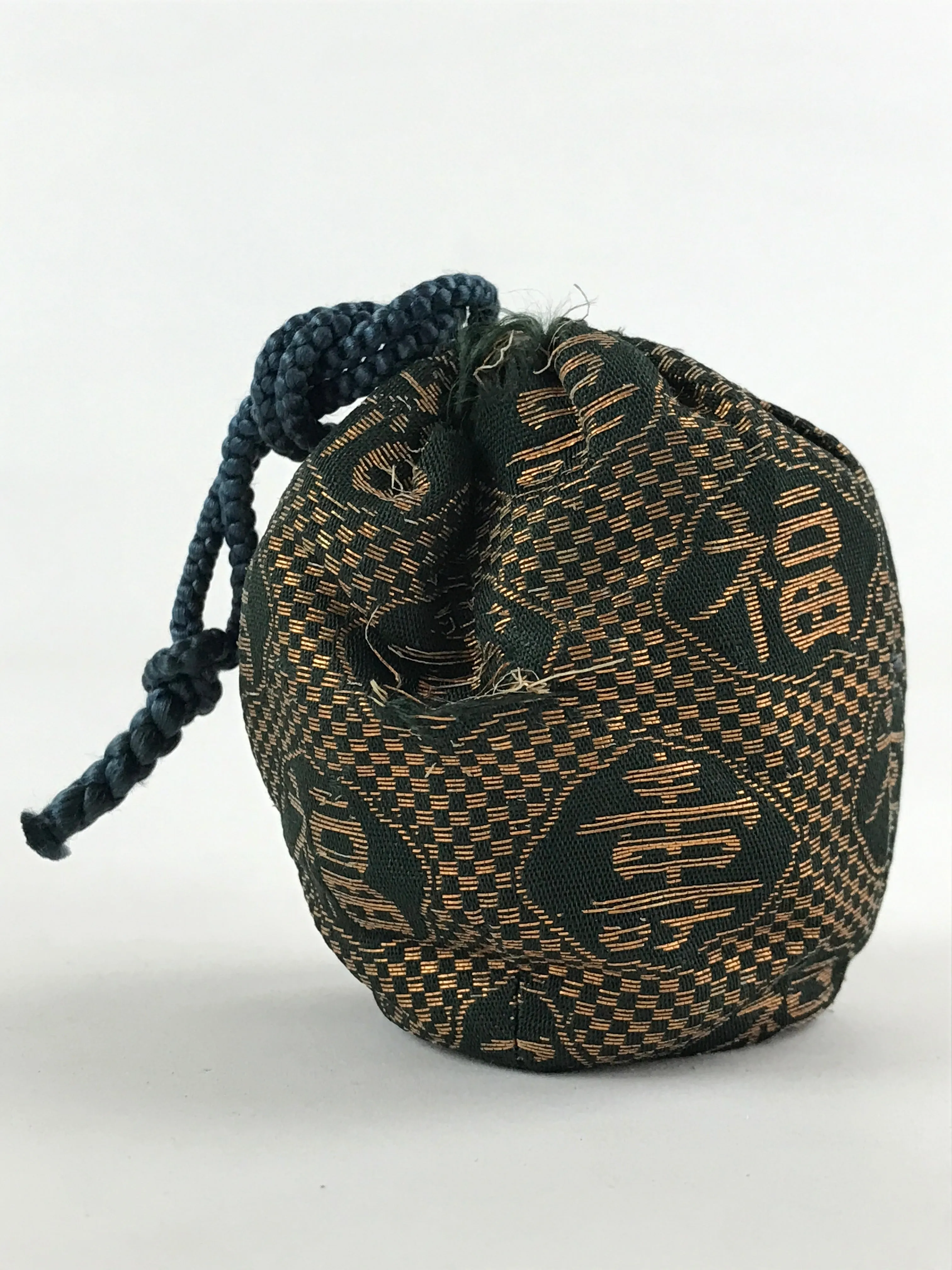 Japanese Kimono Dress Clutch Bag Vtg Kanji Characters Ceremony Occasion KB70