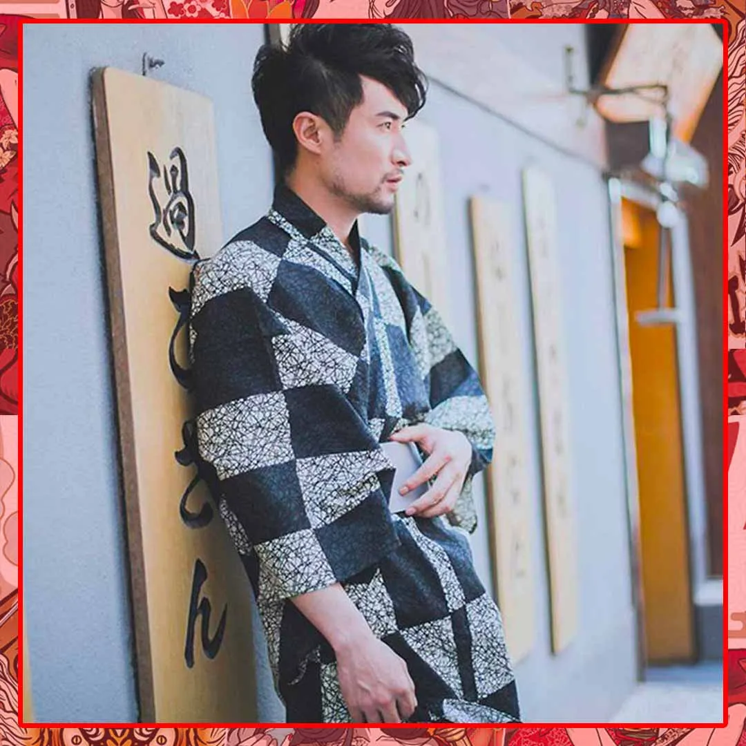 Japanese kimono men robe male