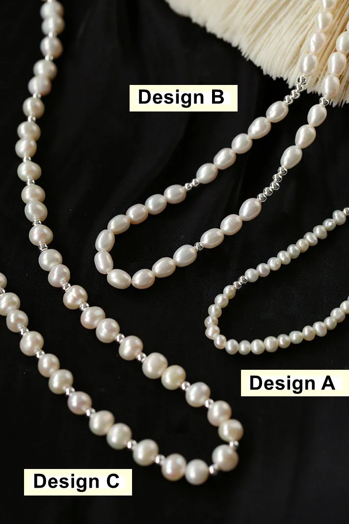 Japanese Minimalist Pearl Necklace