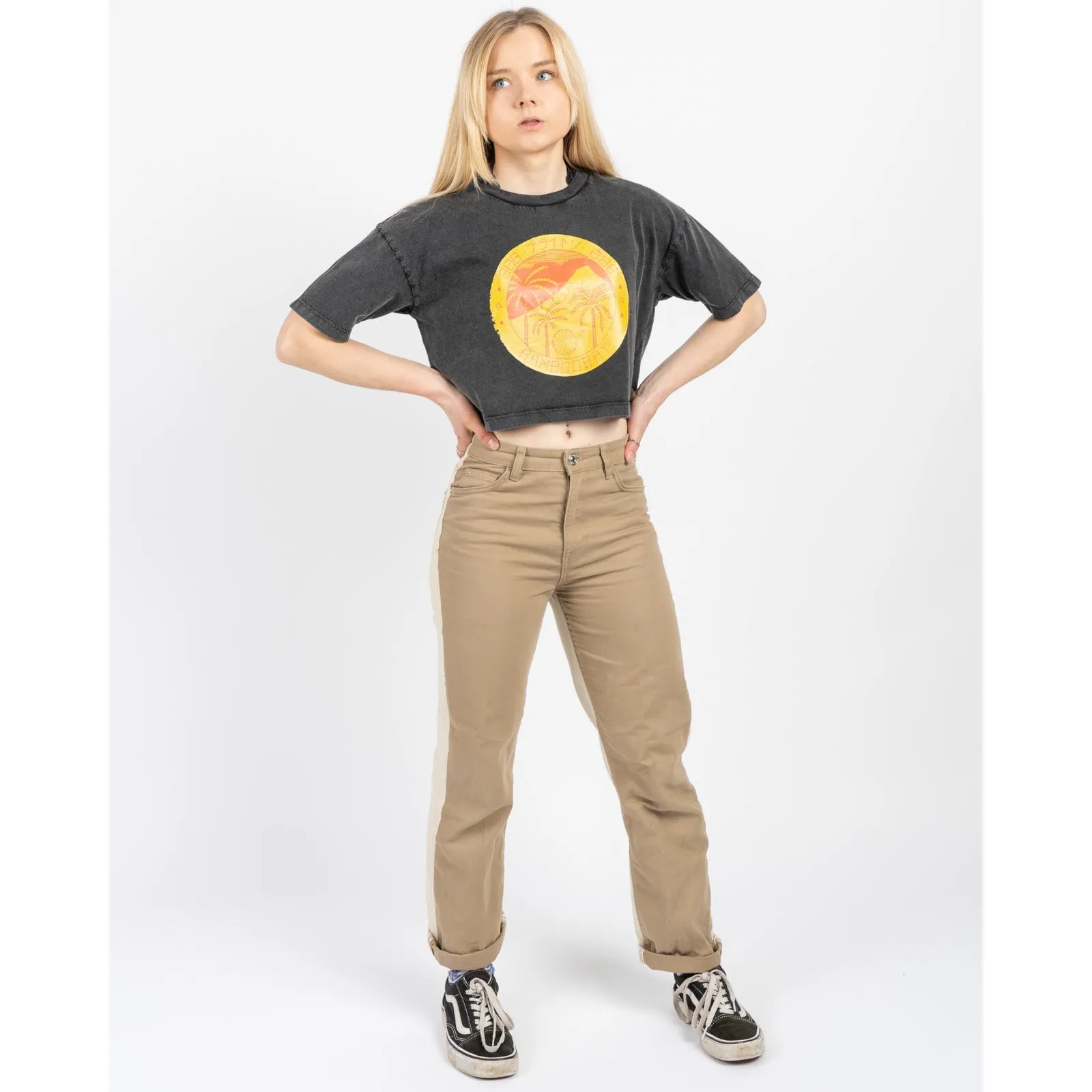 Japanese Stamp Cropped Tee