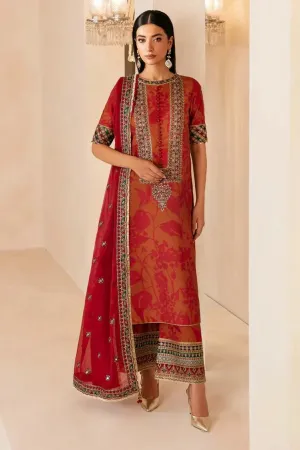 Jazmin - Raw Silk Collection - Premium Embroidered Raw Silk UR-7044 - Unstitched