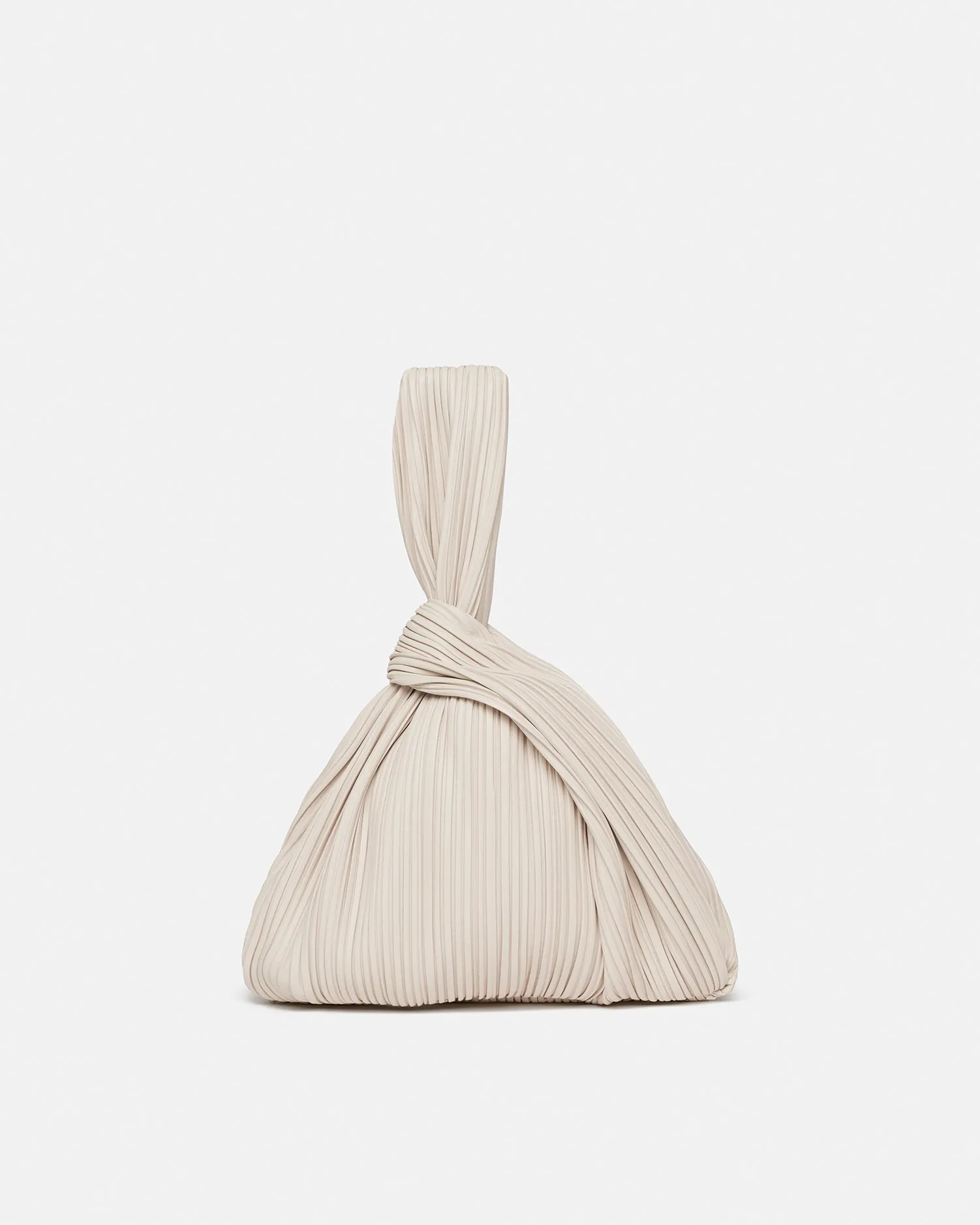 Jen - Pleated Alt-Leather Bag - Off White