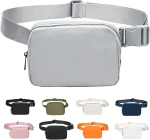 JENCVNL Bum Bag Women's Belt Bag Men Nylon Waist Bags Fashion Neck Pouch Shoulder Bag Crossbody Bag with Adjustable Strap for Running Hiking Training Travel