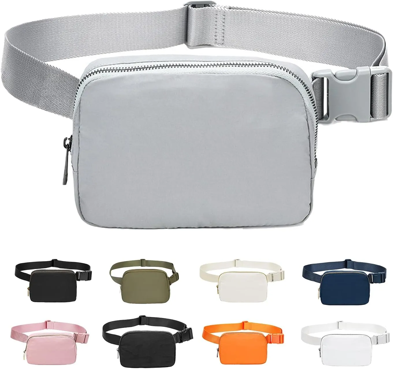 JENCVNL Bum Bag Women's Belt Bag Men Nylon Waist Bags Fashion Neck Pouch Shoulder Bag Crossbody Bag with Adjustable Strap for Running Hiking Training Travel