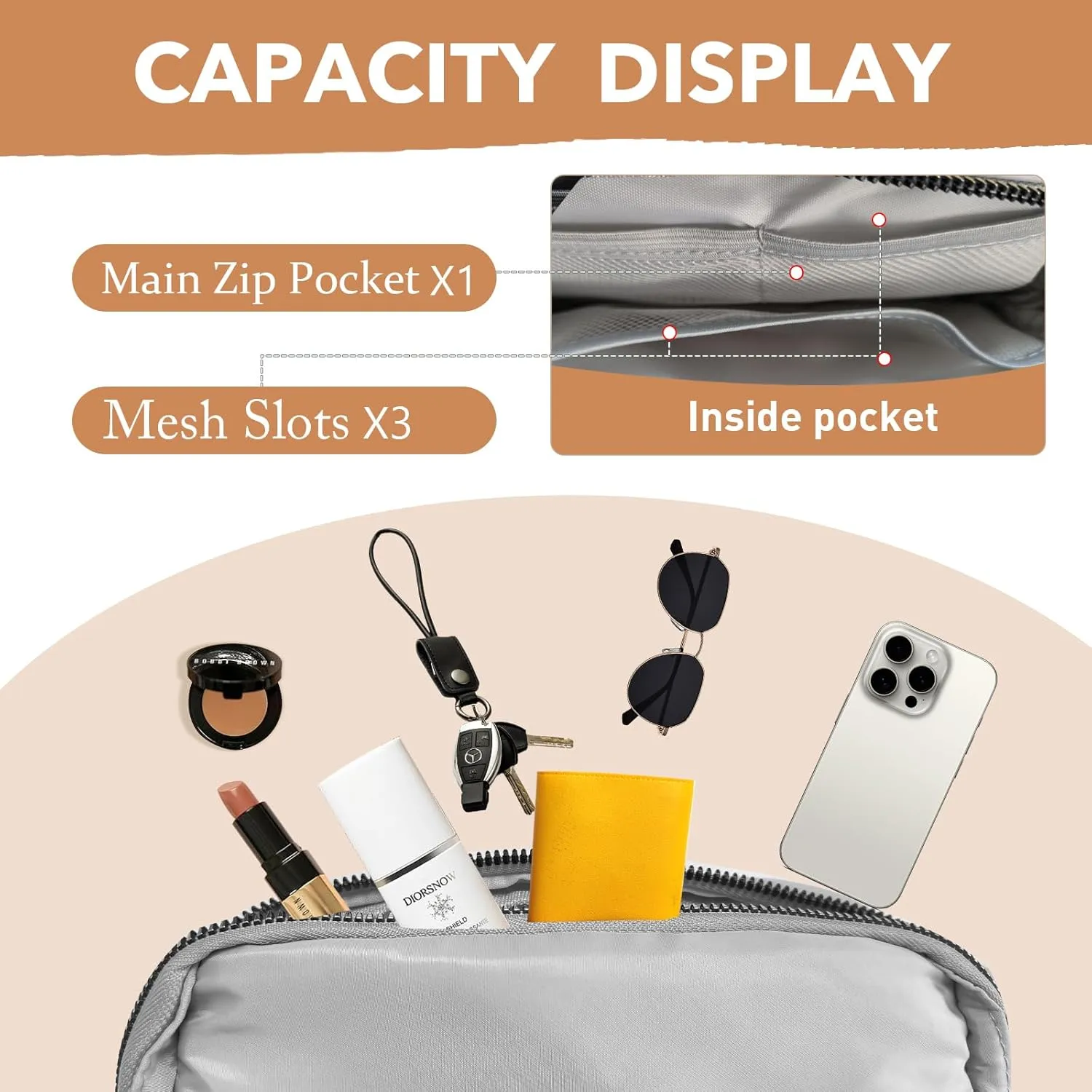 JENCVNL Bum Bag Women's Belt Bag Men Nylon Waist Bags Fashion Neck Pouch Shoulder Bag Crossbody Bag with Adjustable Strap for Running Hiking Training Travel