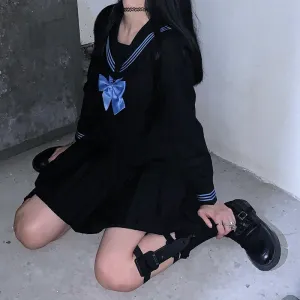 JK bad girl blue sailor uniforms set