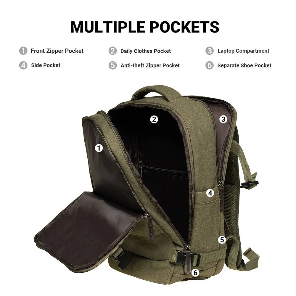 KAUKKO Canvas Travel Rucksack