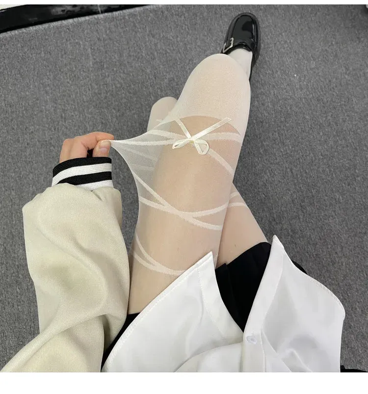 Kawaii Bowknot Strap Lolita Socks