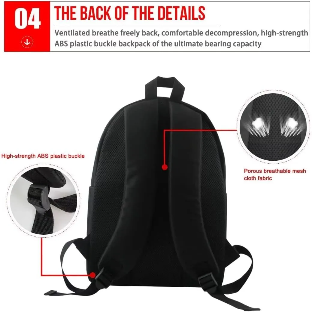 KEIAHUAN Cat School Backpack Waterproof Backpacks Travel Camping Hiking Backpacks Large Casual Daypacks Women College Laptop Backpacks