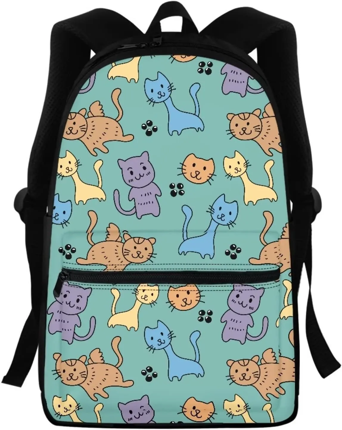 KEIAHUAN Cat School Backpack Waterproof Backpacks Travel Camping Hiking Backpacks Large Casual Daypacks Women College Laptop Backpacks