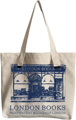 KIEKIECOO Aesthetic Canvas Tote Bag for Women Vintage Graphic Bags With Handles for College Reusable Shopping Bag