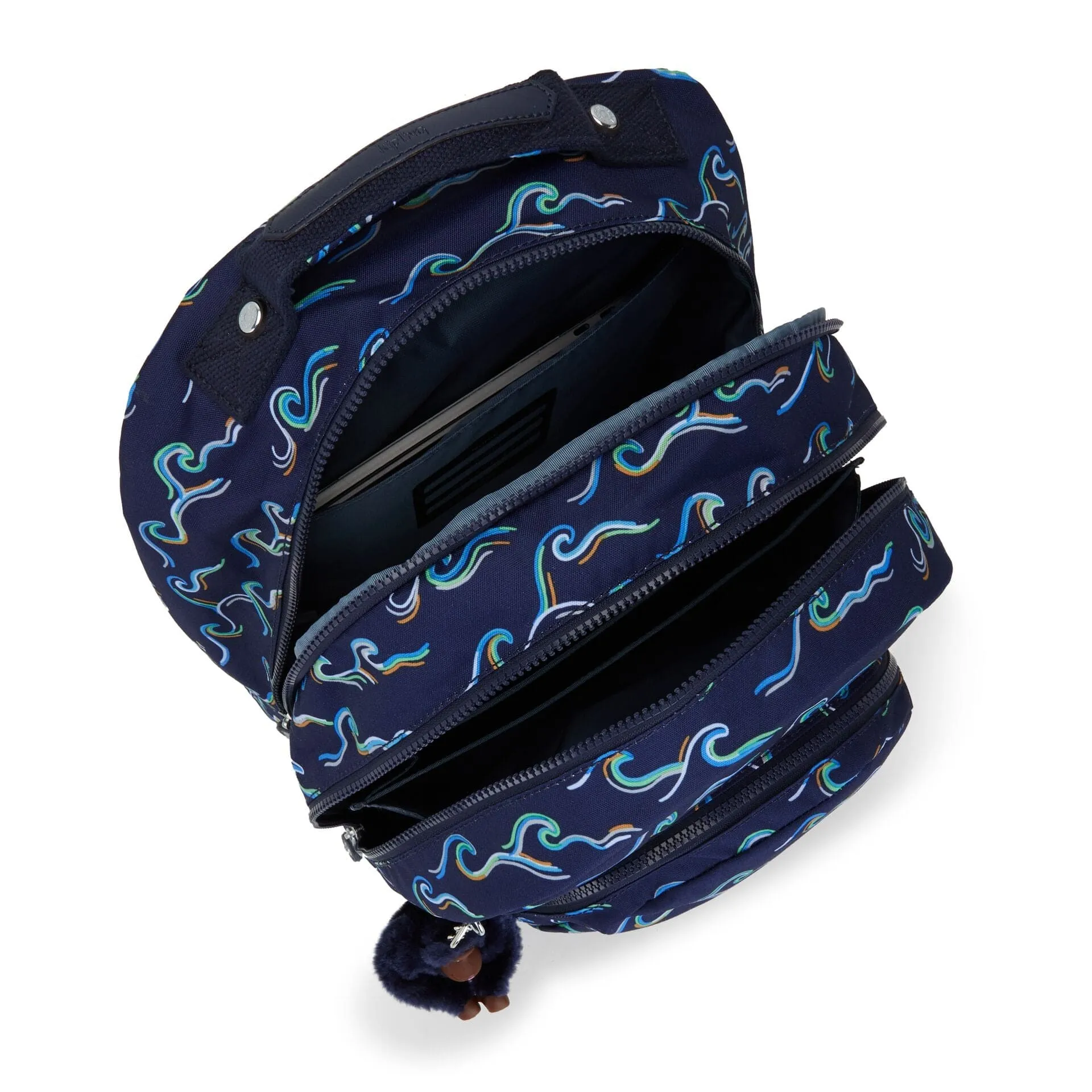 Kipling Class Room Fun Ocean Print Large Backpack C2I7090-W92