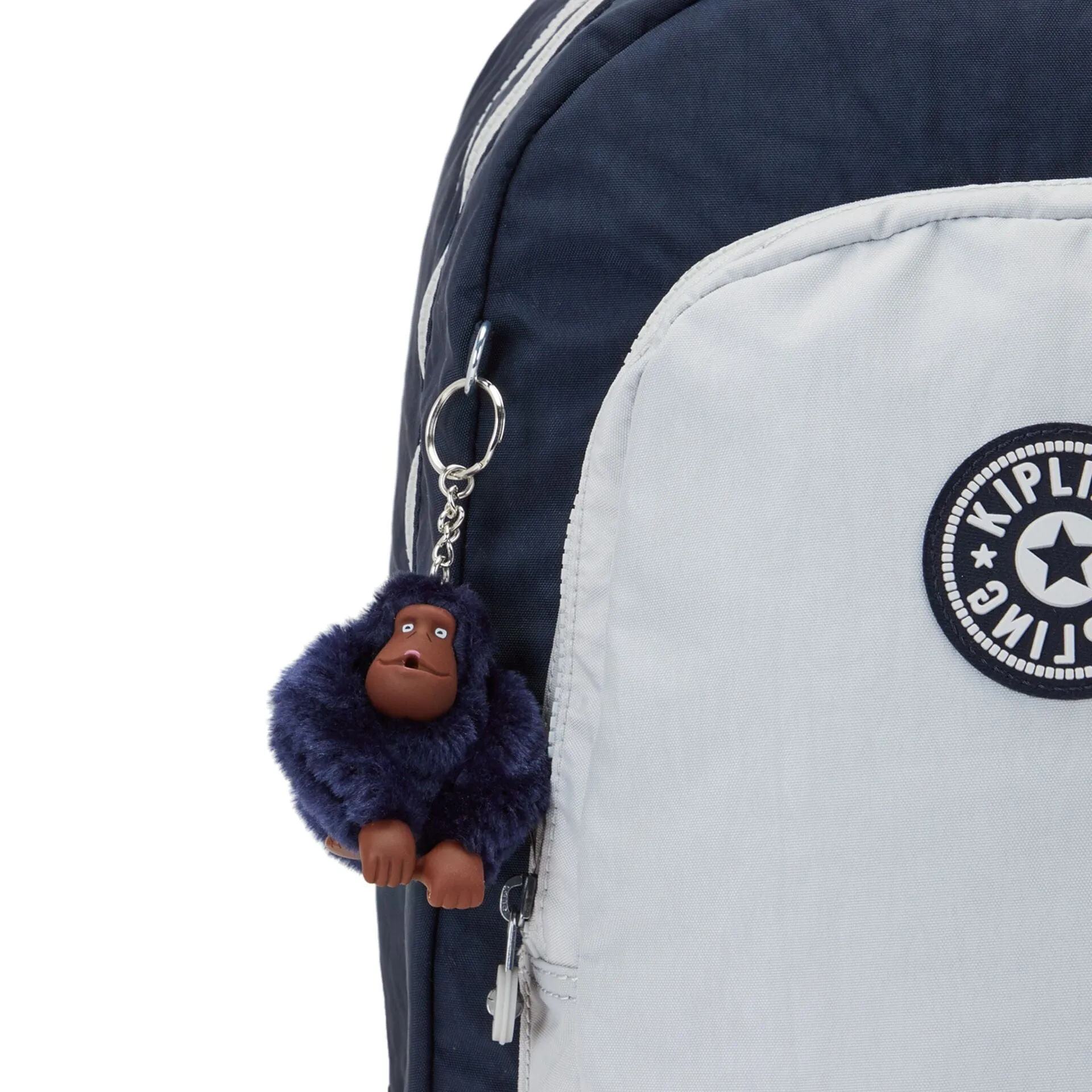 Kipling Class Room True Blue Grey Large Backpack C2I4053-U84