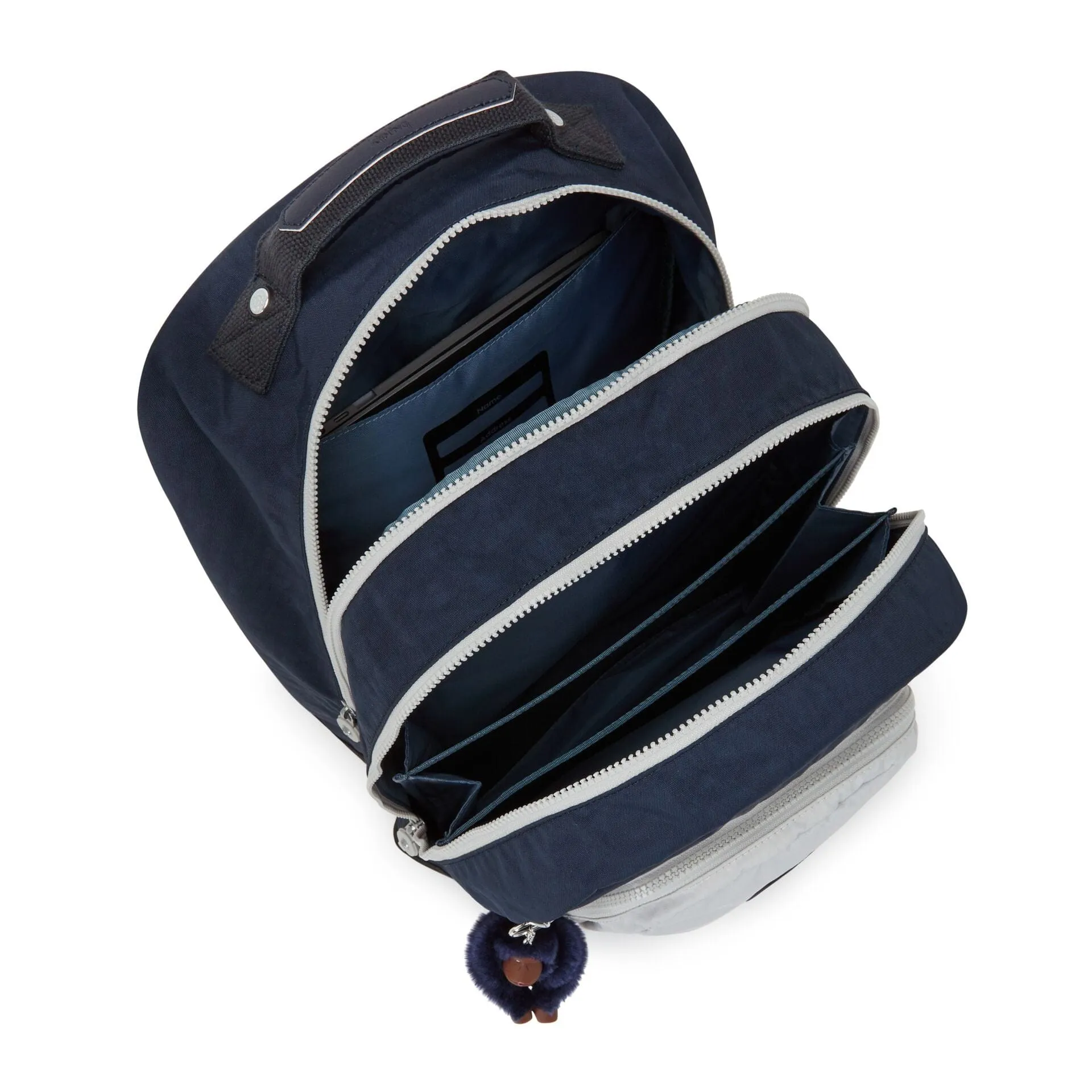 Kipling Class Room True Blue Grey Large Backpack C2I4053-U84