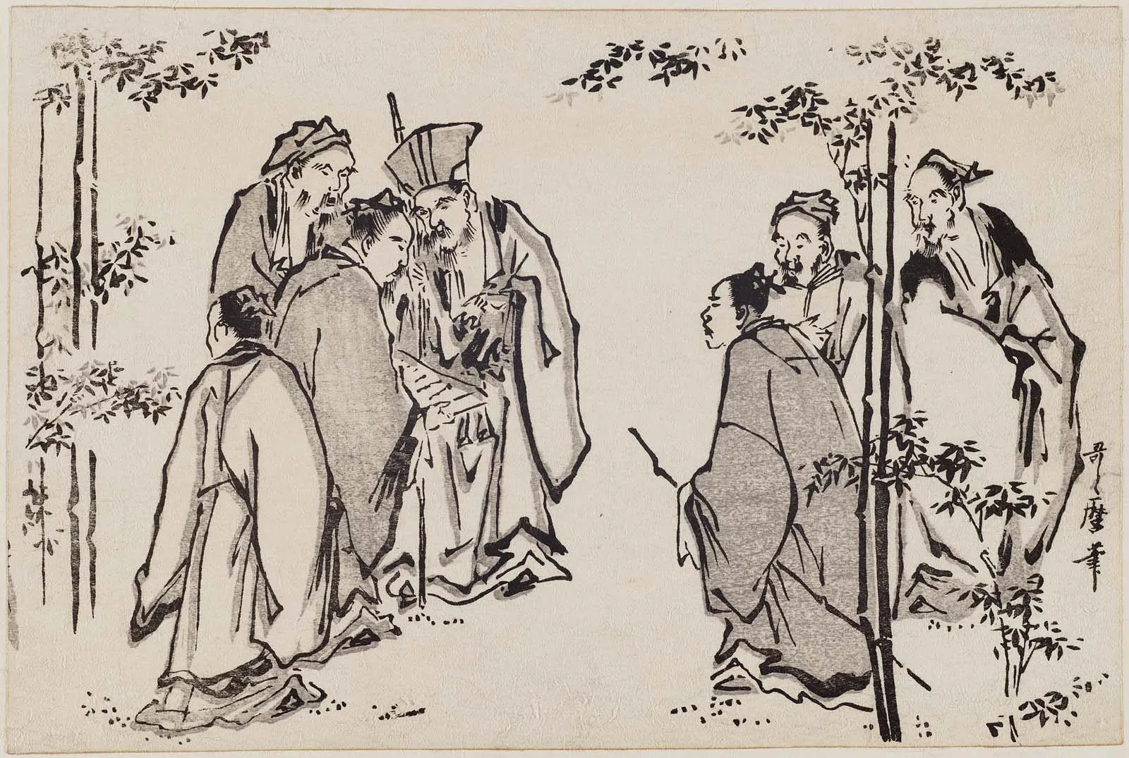 Kitagawa Utamaro I, The Seven Sages of the Bamboo Grove