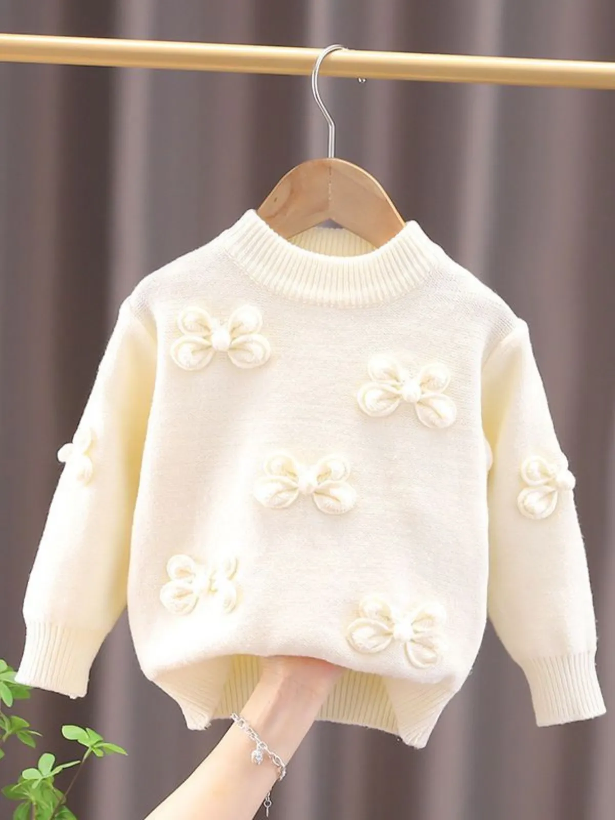 Knotty List Bowknot Knit Pullover