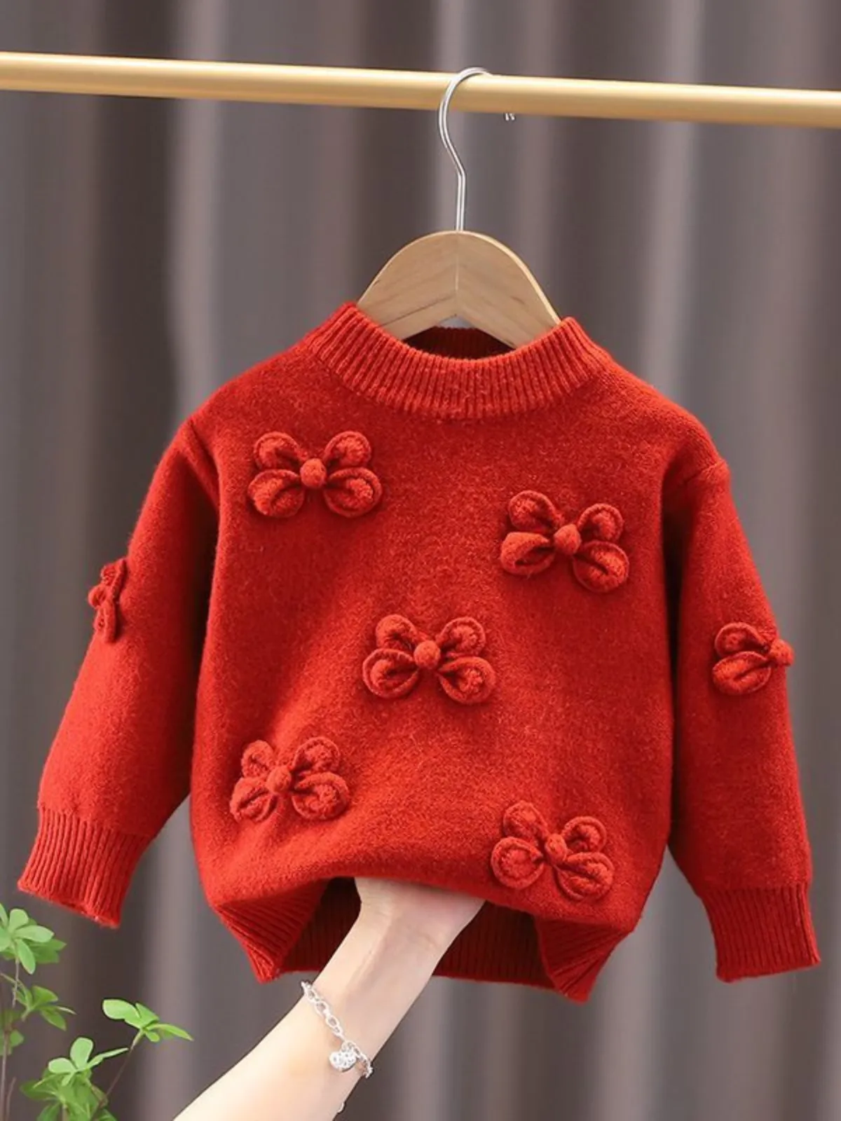 Knotty List Bowknot Knit Pullover