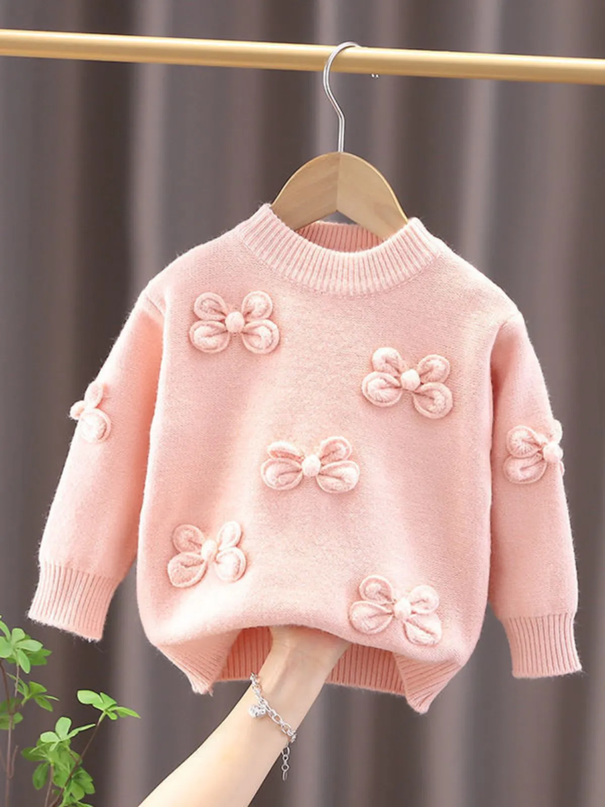 Knotty List Bowknot Knit Pullover