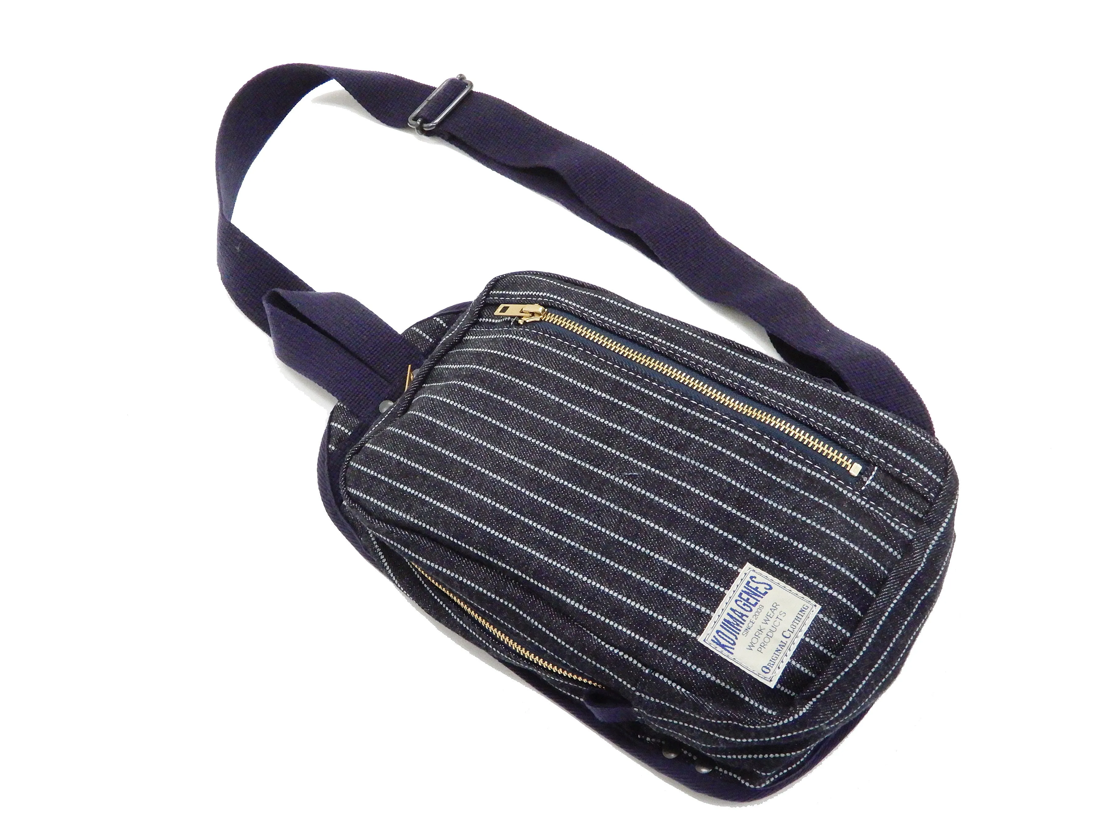 Kojima Genes Sling Bag Men's Casual Small Crossbody Backpack rnb953 RNB-953 Wabash-Stripe