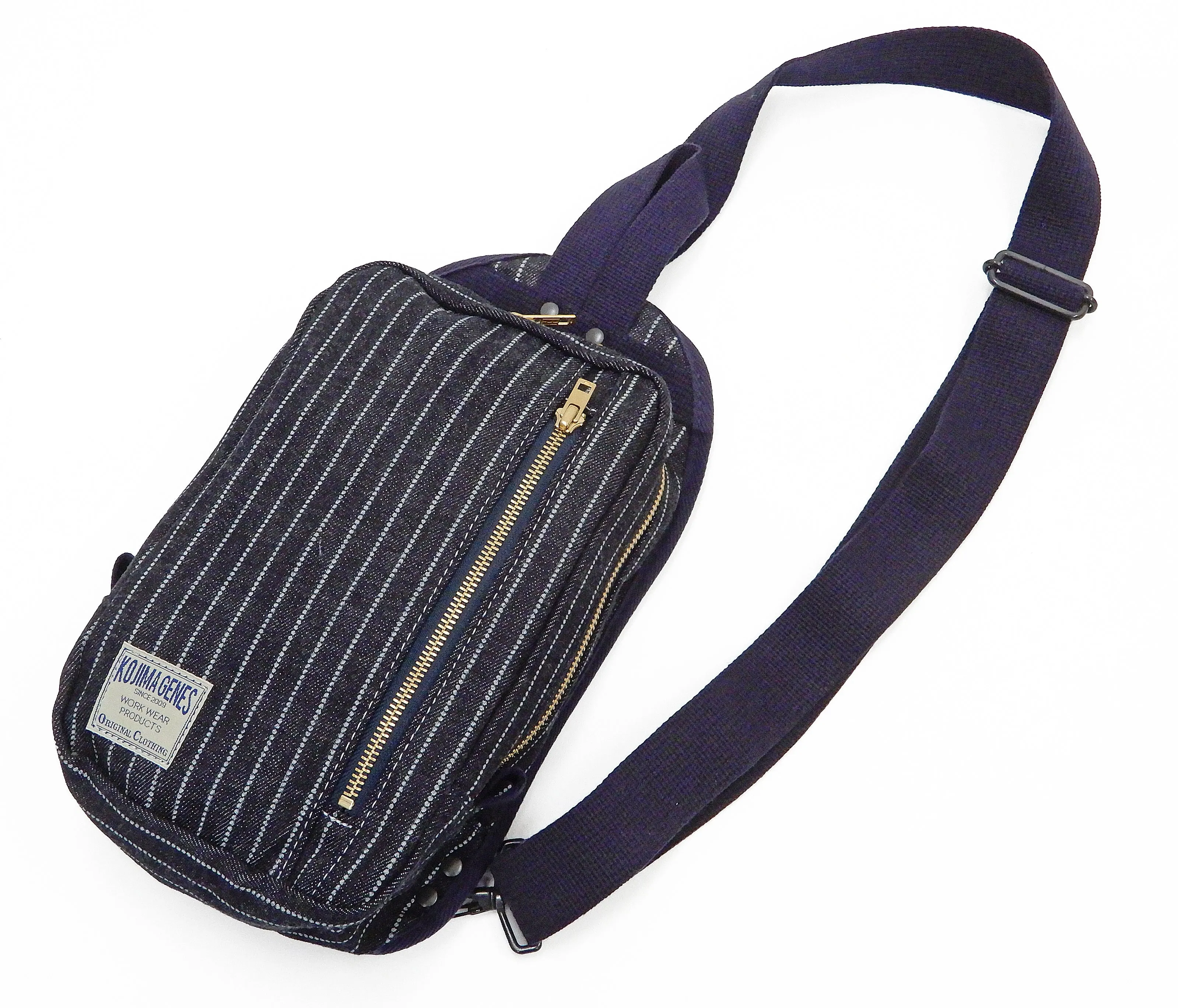 Kojima Genes Sling Bag Men's Casual Small Crossbody Backpack rnb953 RNB-953 Wabash-Stripe