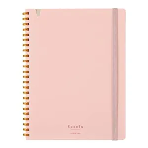 Kokuyo A5 SOOOFA PINK Soft Ring Notebook 4mm GRID Kokuyo Soft Ring Notebook | SV738S4 80 Sheets