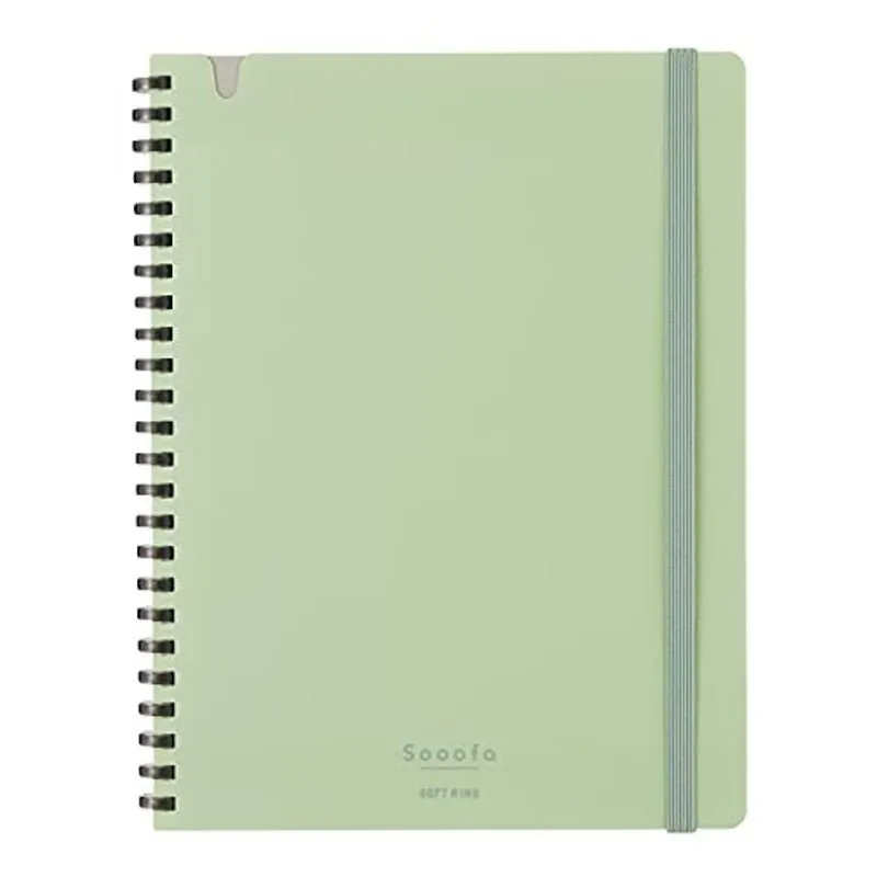 Kokuyo A5 SOOOFA YELLOW Soft Ring Notebook 4mm GRID Kokuyo Soft Ring Notebook | SV738S4 80 Sheets